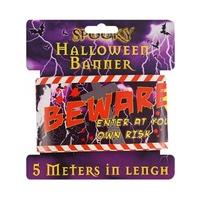 Halloween Warning Banner