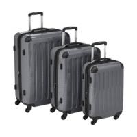 hauptstadtkoffer 4 wheel hard shell trolley set 3 piece 556375cm titan