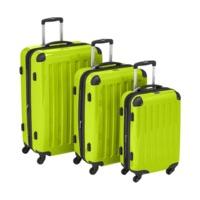 hauptstadtkoffer 4 wheel hard shell trolley set 3 piece 556375cm apple ...