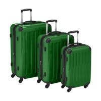 Hauptstadtkoffer 4-Wheel Hard Shell Trolley Set 3-Piece 55/63/75cm green TSA