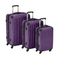 Hauptstadtkoffer 4-Wheel Hard Shell Trolley Set 3-Piece 55/63/75 cm aubergine