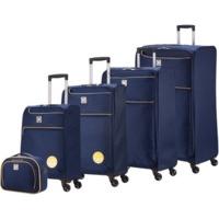 Hauptstadtkoffer Mitte light Spinner Set 50/60/70/80 cm & Beauty Case dark blue