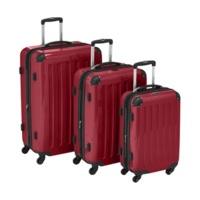 hauptstadtkoffer 4 wheel hard shell trolley set 3 piece 556375 cm red  ...