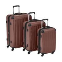 Hauptstadtkoffer 4-Wheel Hard Shell Trolley Set 3-Piece 55/63/75cm brown