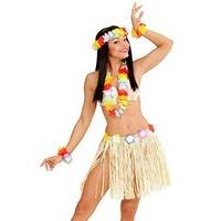 Hawaiian Set - Pink (skirt Lei Cown 2 Bracelets)