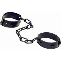 Hand Cuffs Black Cuffs With Chain Links