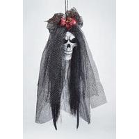 halloween skull brides head decoration