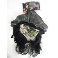 Haunted Swashbuckler Mask With Hair