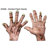 hands latex zombie flesh pair