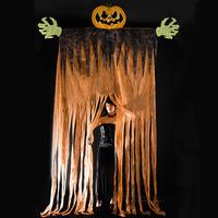halloween curtain giant pumpkin 350cm