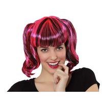 Hair Wig Fuchsia Pigtails