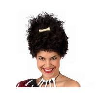 hair wig afro with bone black