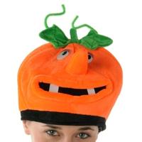 Halloween Pumpkin Hat With Face