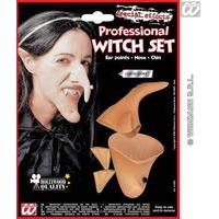 Halloween Witch Nose, Chin & Ear Set