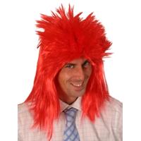 Hair Wig Punk Neon Red