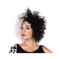 Hair Wig Female Black & White Cruel