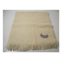 Harrods Cream Wool Scarf