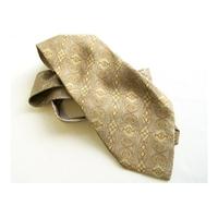 Harrods - Grey & Brown Art-Deco Vine Pattern Tie