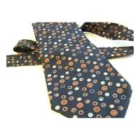 Harrods - Navy Star Spot Silk Tie