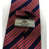 Hawes & Curtis Red and Blue Striped Silk Tie