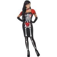 halloween sexy beautiful bones fancy dress costume l