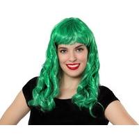 hair wig green long