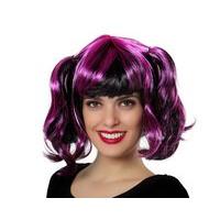 Hair Wig Purple Pigtails