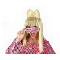 Hair Wig Pop Star Blond With Bow Tie