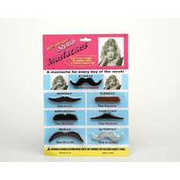 Hair Moustache 7 Assorted Styles On A Cd