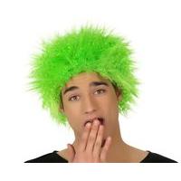 hair wig punky fluff green