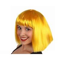Hair Wig Yellow Lady Middle Length
