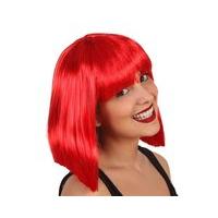 Hair Wig Red Lady Middle Length