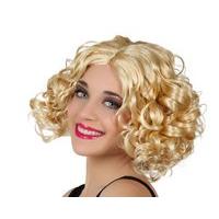 Hair Wig Blonde Curly Mid Length