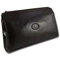 Hans Kniebes Luxurious Brown Leather Wash Bag