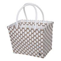 Handed By-Handbags - Havana Shopper - White