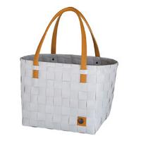 handed by handbags color block shopper grey