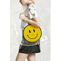 happy face clear tote bag