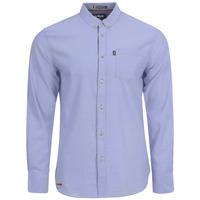 Hartford Cotton Twill Long Sleeve Shirt in Pale Blue  Le Shark