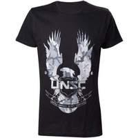 Halo Unsc Logo Men\'s T-shirt Extra Large Black (ts252529hlo-xl)