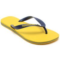 Havaianas Brazil Logo Mens Flip Flops Citrus Yellow