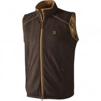 Harkila Sandhem Fleece Waistcoat, Dark Port Melange, Large