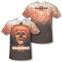 halloween ii pumpkin skull frontback print