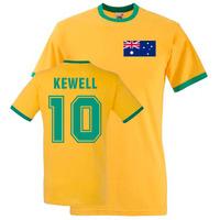 harry kewell australia ringer tee yellow