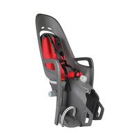 hamax zenith childs bike seat black red pannier rack mount