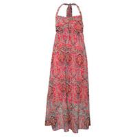 Halter Print Long Dress