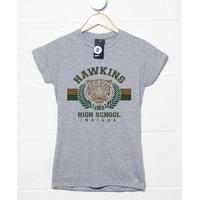 hawkins high school stranger things inspired womens fitted t shirt