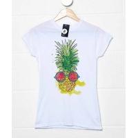 Happy Pineapple Womens T Shirt - Happy Pineapple