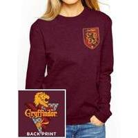 harry potter house gryffindor fitted crewneck sweatshirt xx large