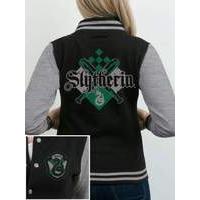 harry potter house slytherin varsity jacket x large