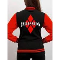 harley quinn logo varsity jacket x large